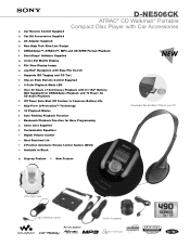 Sony D-NE506CK Marketing Specifications