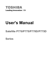 Toshiba Satellite P775 PSBY3C User Manual