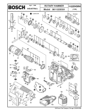 Bosch 11225VSRH Parts List