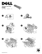 Dell 7330dn Mono Laser Printer Fuser Installation Instruction