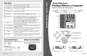 Epson C11C498001 Quick Reference Guide