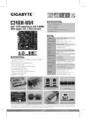 Gigabyte C246M-WU4 Datasheet