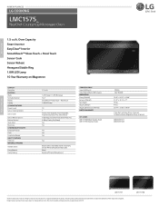 LG LMC1575BD Specification