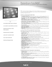 NEC PX-50XM5A 42XM4/50XM5/61XM4 spec sheet