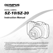 Olympus SZ-10 SZ-20 Instruction Manual (English)
