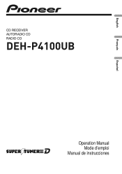 Pioneer DEH P4100UB Owner's Manual