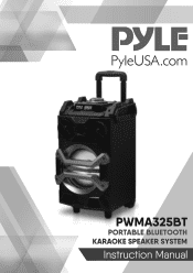 Pyle PWMA325BT Instruction Manual