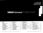 Yamaha PSS-140 Owner's Manual (image)