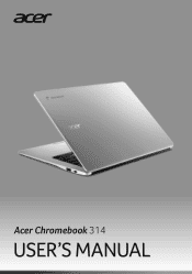 Acer Chromebooks - Chromebook Spin 314 User Manual
