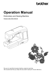 Brother International Innov-is VM6200D Operation Manual