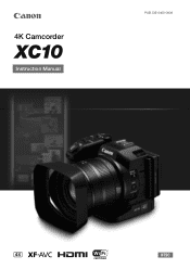 Canon XC10 User Manual