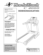 NordicTrack Viewpoint 8500 Treadmill German Manual