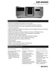 Sony CDP-M400CS Marketing Specifications (CDPM400CS)