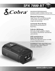 Cobra SPX 7800BT SPX 7800BT Features & Specs