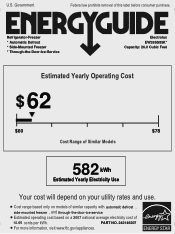 Electrolux EW26SS85KS Energy Guide (English)