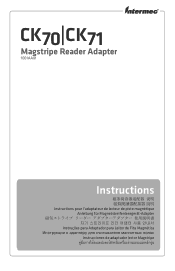 Intermec CK71 CK70, CK71  Magstripe Reader Adapter Instructions