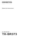 Onkyo TX-SR373 Owners Manual - Spanish