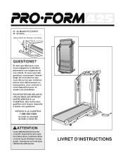 ProForm 425 Canadian French Manual