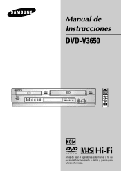 Samsung DVD-V3650 User Manual (user Manual) (ver.1.0) (English)