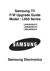 Samsung LN46A650A1F Open Source License Notice (
													)
