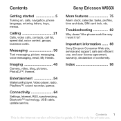 Sony Ericsson W660 User Guide