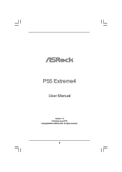 ASRock P55 Extreme4 User Manual