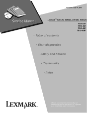Lexmark X364dw Service Manual
