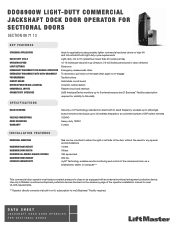 LiftMaster DDO8900W DDO8900W Product Data Sheet