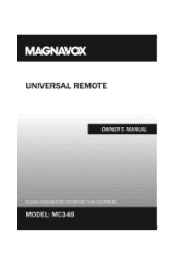 Magnavox MC348 Owners Manual