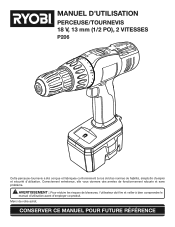 Ryobi P824 French Manual (P206)