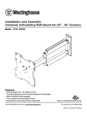 Westinghouse MT80 ARM20 Installation Instructions