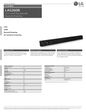 LG LAS260B Owners Manual - English