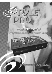 Pyle PDCDJ380 PDCDJ380 Manual 1