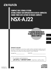 AIWA NSX-Aj22 Operating Instructions