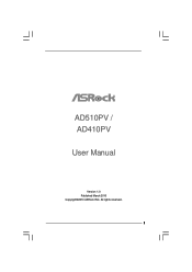 ASRock AD510PV User Manual