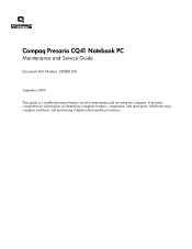 Compaq Presario CQ41-100 Compaq Presario CQ41 Notebook PC - Maintenance and Service Guide