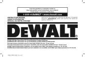 Dewalt DCD996B Instruction Manual