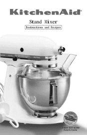 KitchenAid K45SSWH Instruction and Recipe Booklet