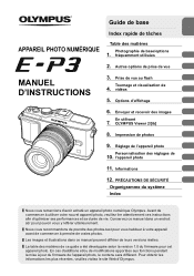 Olympus E-P3 E-P3 Manuel d'instructions (Fran栩s)
