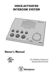 Westinghouse WHI-4CUPG Owners Manual