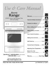 Frigidaire FEF354GB Use and Care Manual