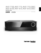 Harman Kardon AVR 1710S Owners Manual