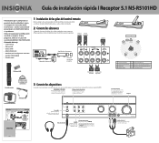 Insignia NS-R5101HD Quick Setup Guide (Spanish)