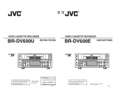 JVC BR-DV600UA 45 pg user manual for BR-DV600U/E VTR (1130KB)