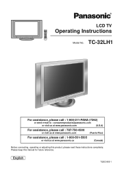 Panasonic TC-32LH1 32' Wide Lcd Clr Tv