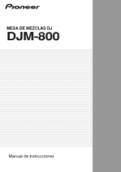 Pioneer DJM-800 Owner's Manual - Spanish