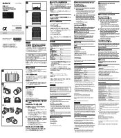 Sony ILCE-6100Y Operating Instructions 1