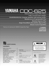 Yamaha CDC-625 Owner's Manual