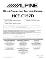 Alpine HCE-C157D Owners Manual