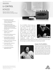 Behringer UCA222 Product Information Document